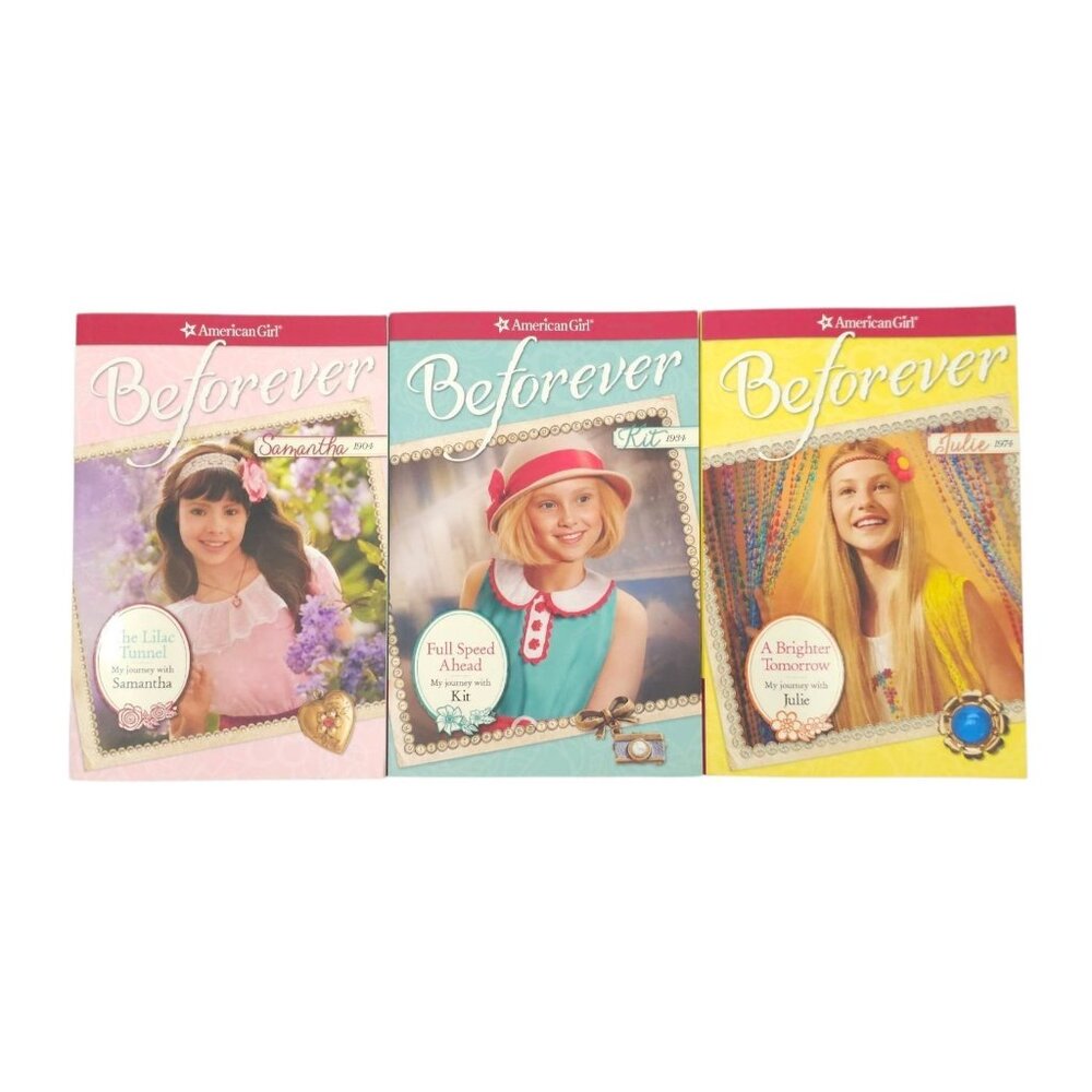 American Girl Beforever Samantha 1904 Kit 1934 Julie 1974 Paperback Book Lot